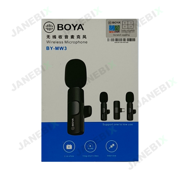 میکروفن وایرلس تک میکروفن BOYA مدل BY-MW3