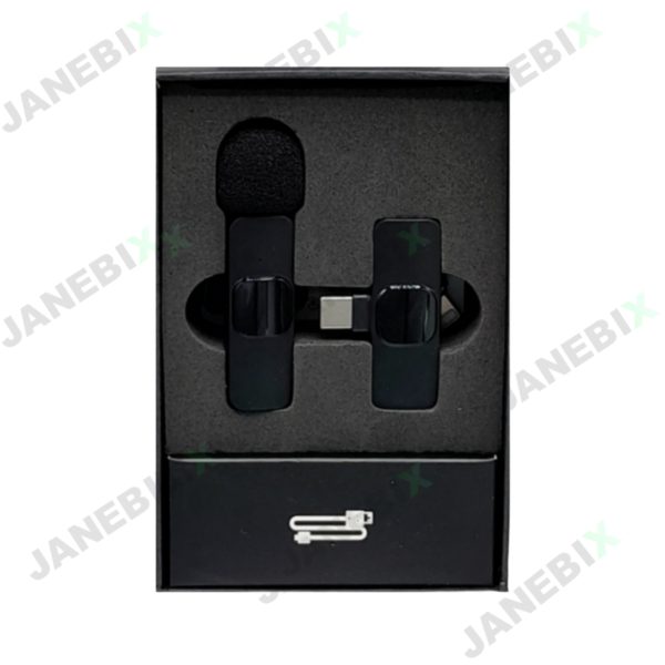 میکروفن یقه ای بی سیم مدل K9 Dual Type-C با تبدیل Lightning