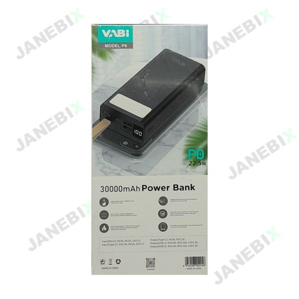 پاوربانک 30000 وابی مدل P6